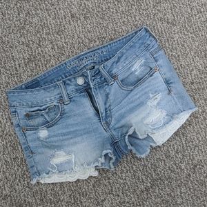 American Eagle distressed shorts